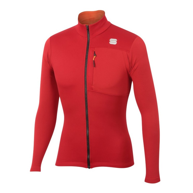 трикотажная кофта Sportful Rythmo Jersey красная трикотажная кофта Sportful Rythmo Jersey красная